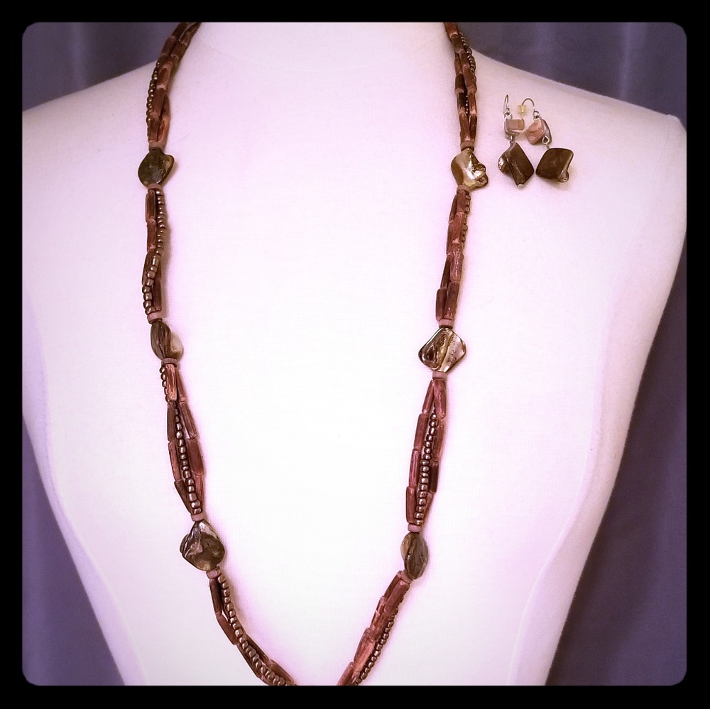 🌺Necklace & Earrings set